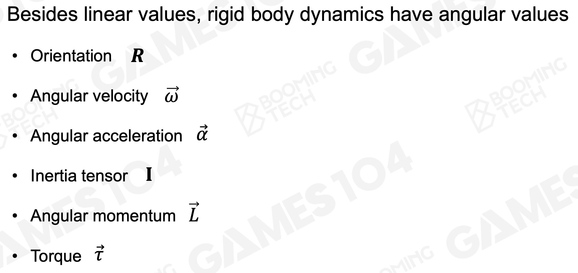 Rigid body Dynamics