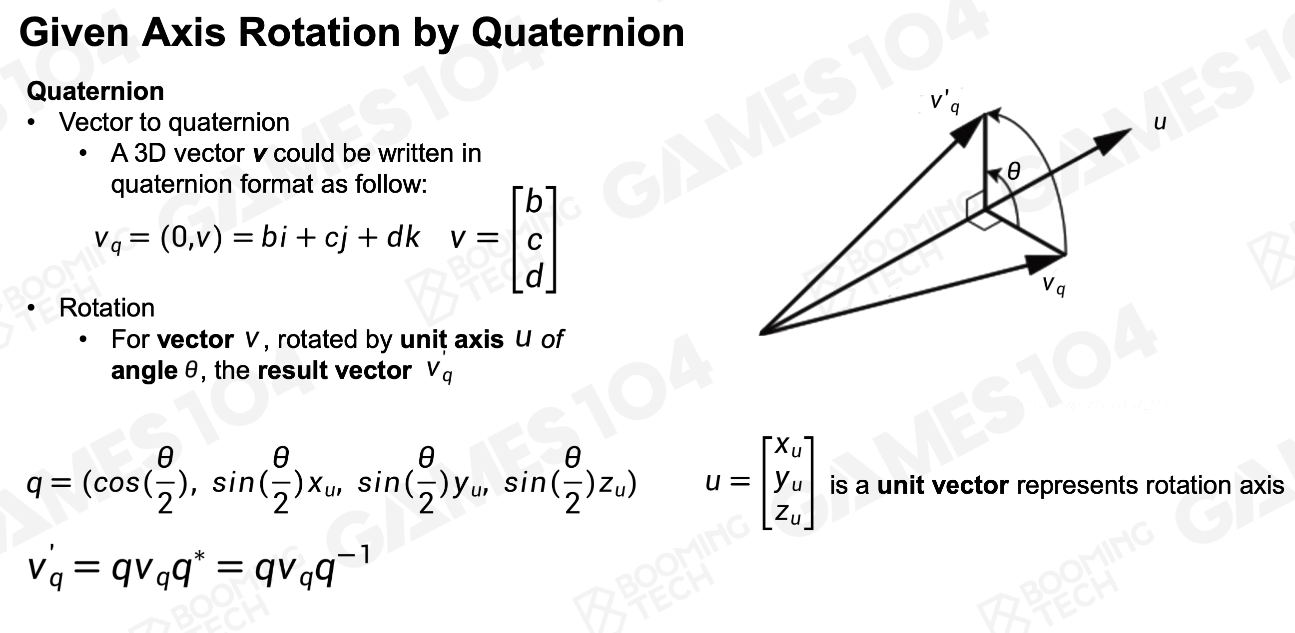 Given Axis Rotation by Quaternion